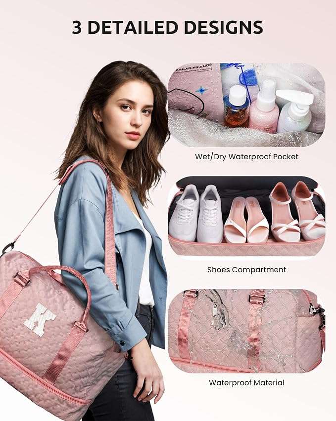 Gifts for Sister-Initial Duffle Bag - Image 6