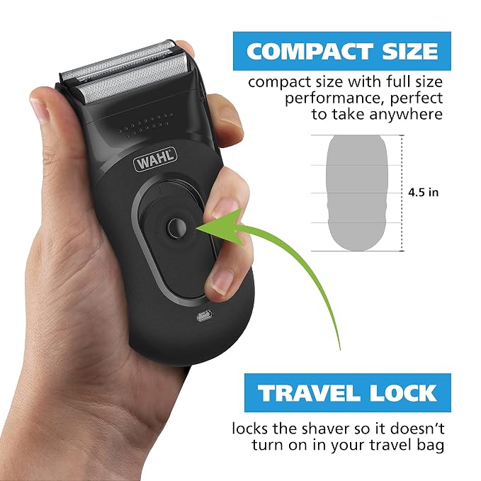 Wahl Compact Rechargeable Lithium Ion Shaver Kit - Image 4