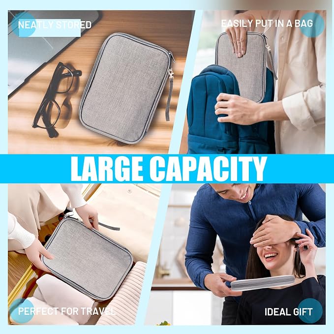 Travel Cable Organizer Bag, Electronics Organizer Tech Pouch - Image 7