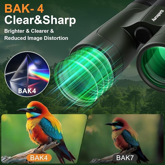 12x42 Binoculars for Adults High Powered: Waterproof HD Bird Binoculars - Image 3