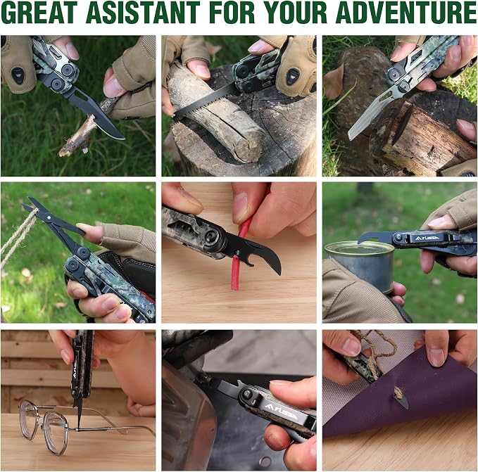 FLISSA Multitool, 18 in 1 Camo Multitool Pliers - Image 7