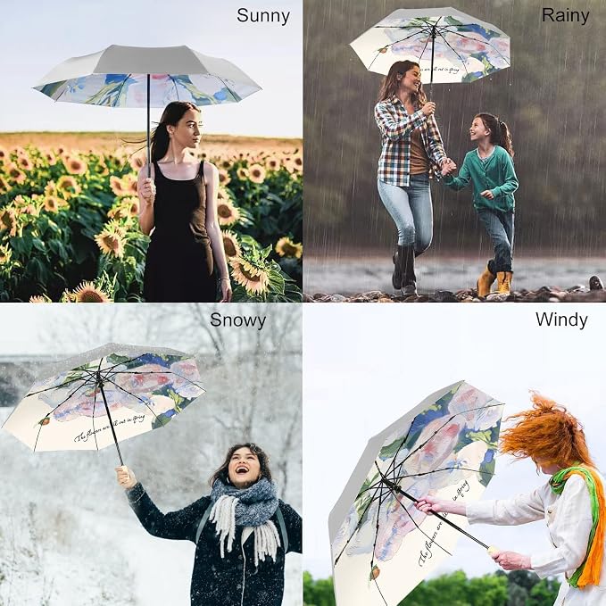 Cuby UV Sun Umbrella Compact Folding Travel Umbrella Auto Open and Close - Image 2