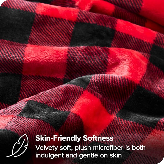 Bare Home Textured Fleece Blanket - Image 3
