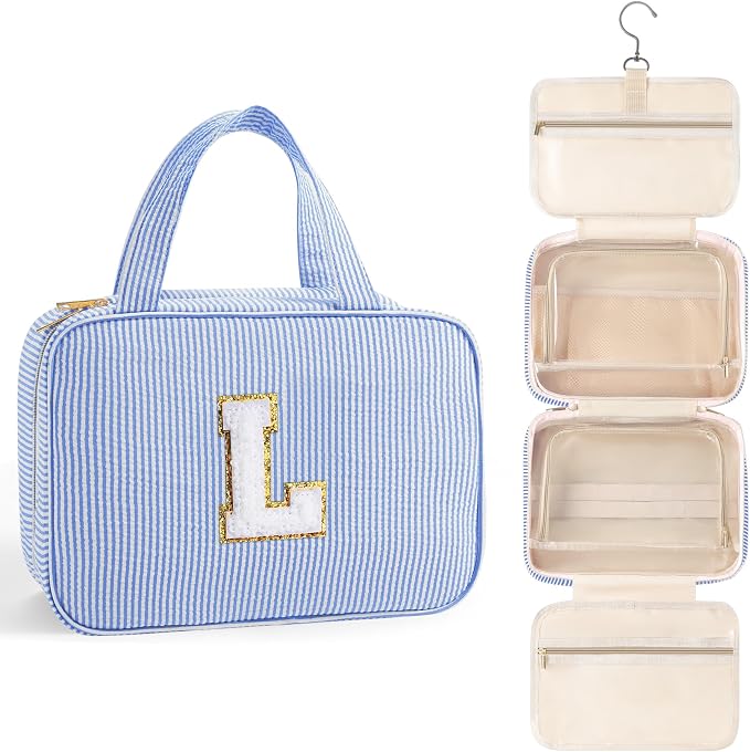 TOPEAST Travel Toiletry Bag Initial Makeup Bag by TOPEAST