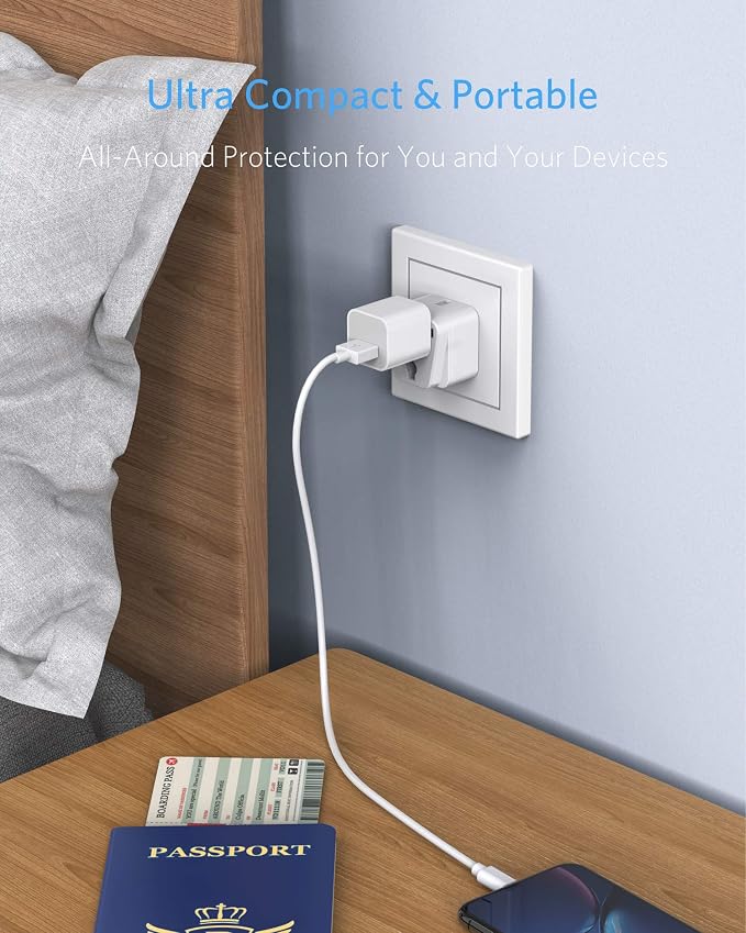 BESTEK Japan Travel Plug Adapter, Grounded Universal Type A Plug Adapter JP to - Image 2