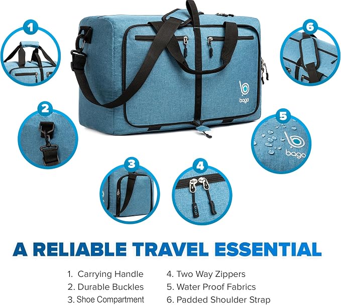 Bago Large Foldable Duffel Bags - Image 3