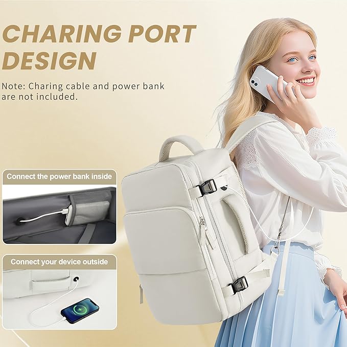 Travel Backpack for Women, Carry On Backpack Flight Approved, Personal Item - Image 3