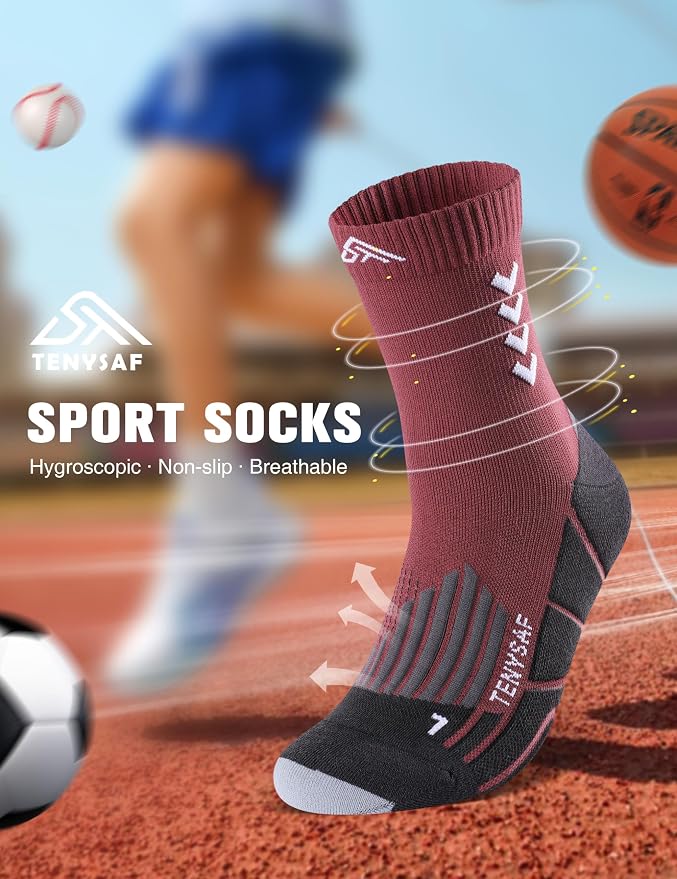 Compression Crew Running Socks: Athletic Socks - Image 3