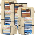 Fab totes 24 Gallons Clothes Storage, Foldable Thick Fabric Blanket Storage Bags by Fabtotes