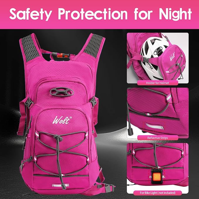 WOLT Hydration Backpack 18L Hiking Water Backpack - Image 4