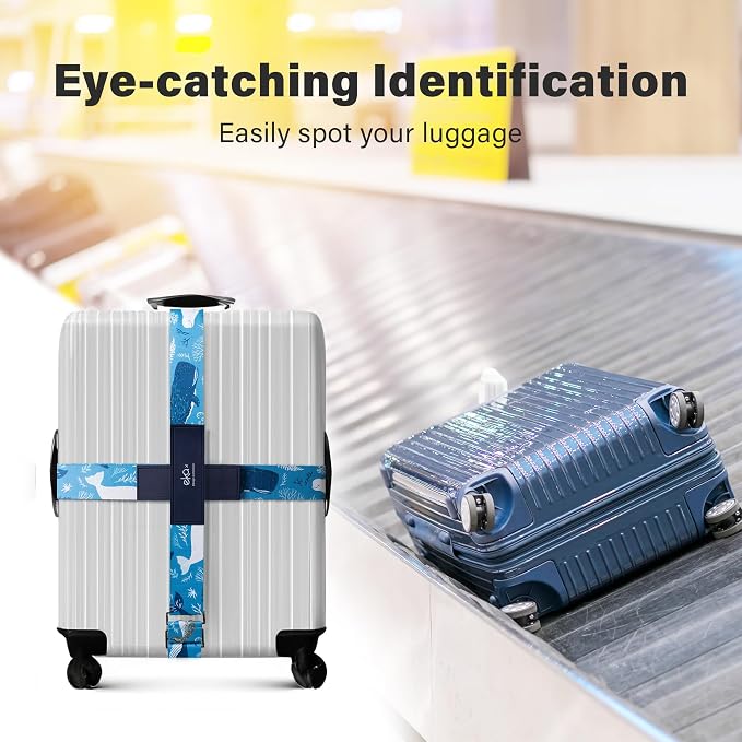 Luggage Straps for Suitcases, Adjustable Luggage Elastic Belt, Travel - Image 2