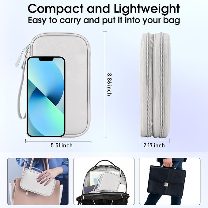 Leather Travel Electronic Organizer - Image 3