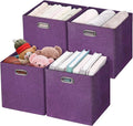 Posprica Storage Boxes, Foldable Organiser Cube Basket Bin, Thick and Heavy Duty by Posprica