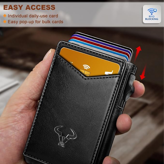 BULLIANT Men Wallet, Money Clip Wallet Slim - Image 4