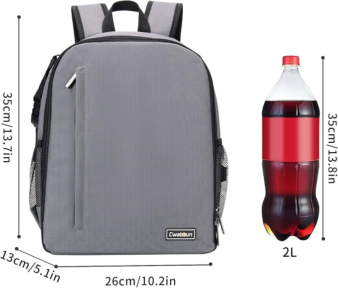 Cwatcun Camera Backpack Professional Camera Bag - Image 9