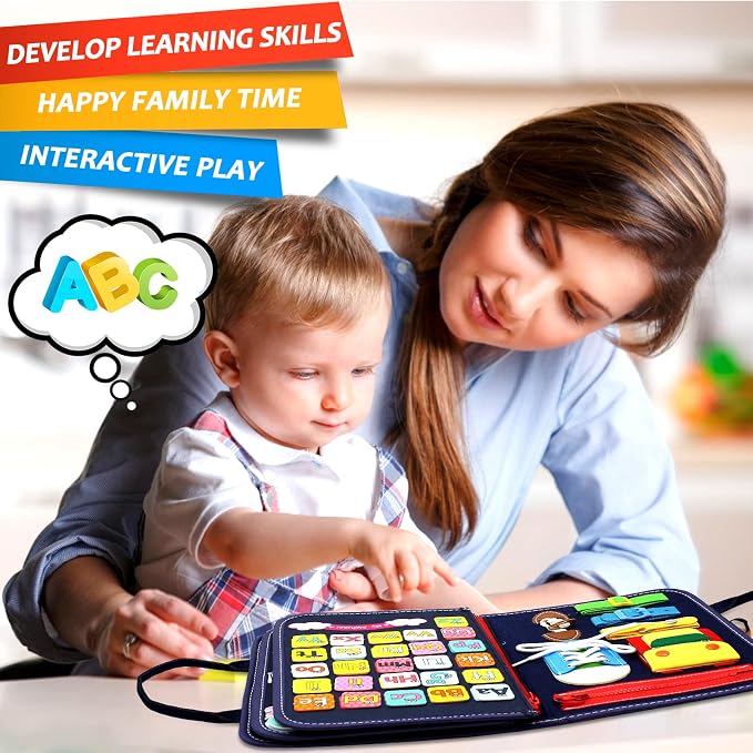 Qizfun Busy Board Montessori Toy - Image 6