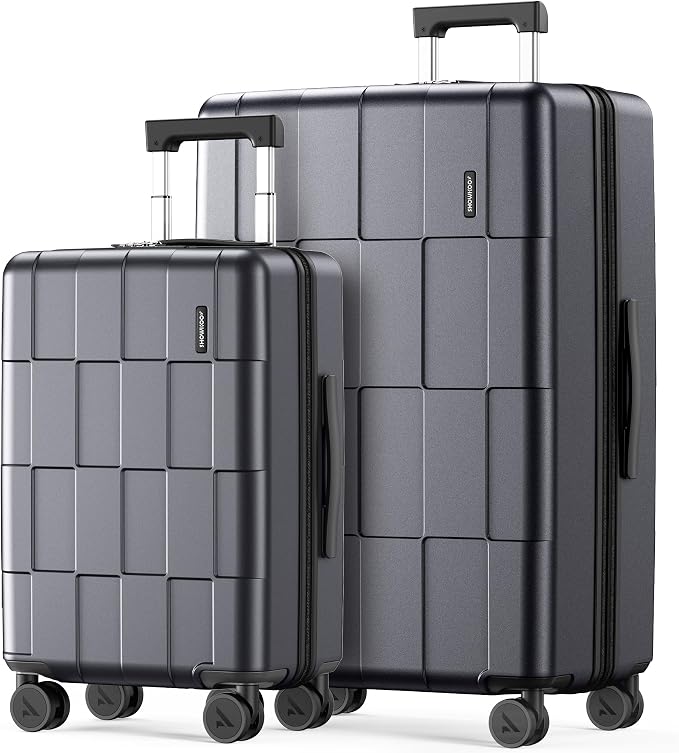SHOWKOO Luggage Sets 2 Piece 20/28 Inch Hardside Expandable Lightweight PC by SHOWKOO