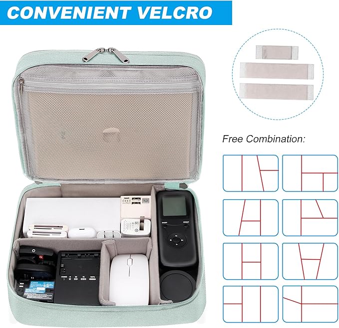 Electronic Organizer Travel Case, Travel Cord Organizer Case Portable - Image 5