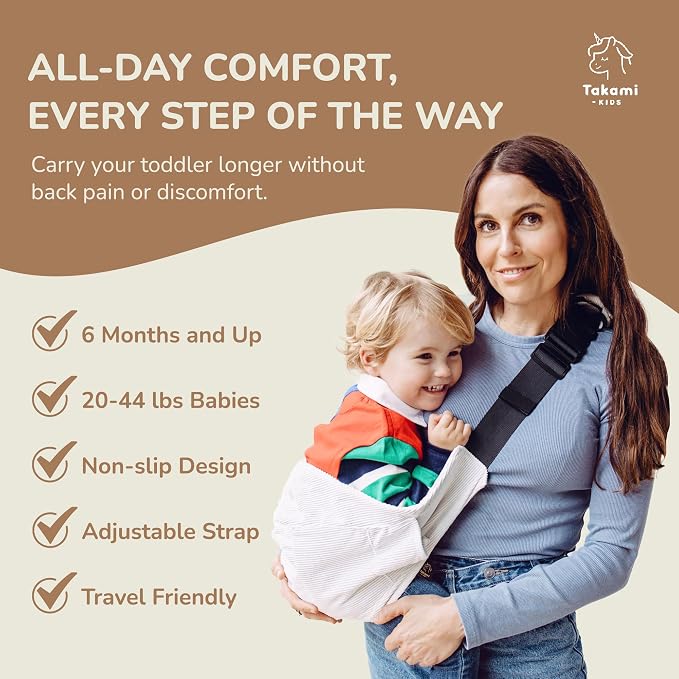 Ergonomic Lightweight Adjustable Toddler Sling Baby Carrier - Image 4