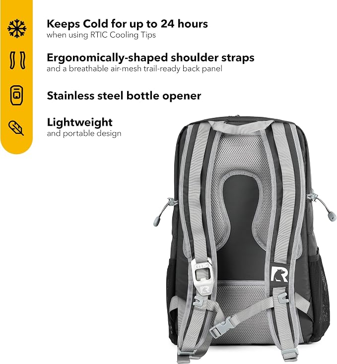 RTIC Chillout 24 Can Backpack Cooler Insulated Portable Soft Cooler Bag - Image 2