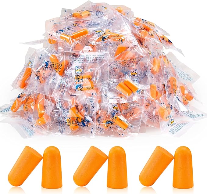 100 Pairs Earplugs for Noise Canceling Ear Plugs for Sleep Work Snoring Sound by LETAYAR