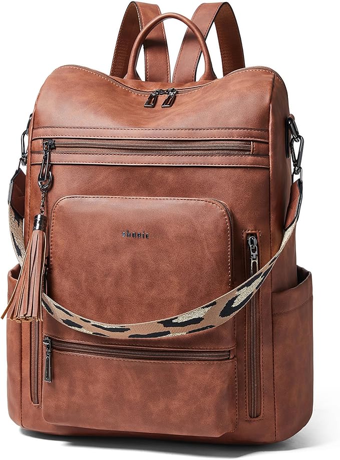 Shrrie Vegan Leather Laptop Backpack by Shrrie