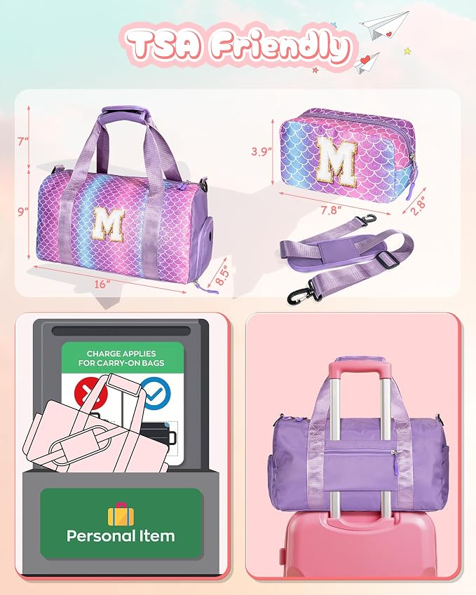 Travel Stuff for Kids-Girl Gym Bag - Image 3