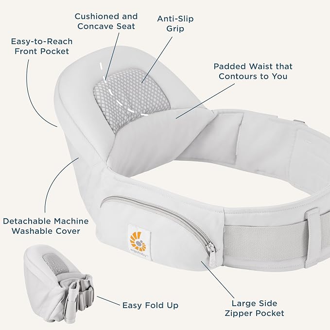 Ergobaby Lift Ergonomic Baby Hip Seat Carrier - Image 6