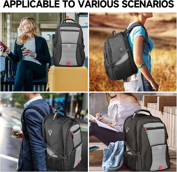 18.4 Inch Extra Large Travel Backpack, TSA Laptop Backpack - Image 6