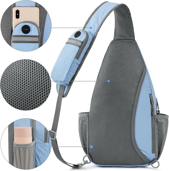 G4Free Sling Bag RFID Blocking Sling Backpack Crossbody Chest Bag Daypack - Image 4