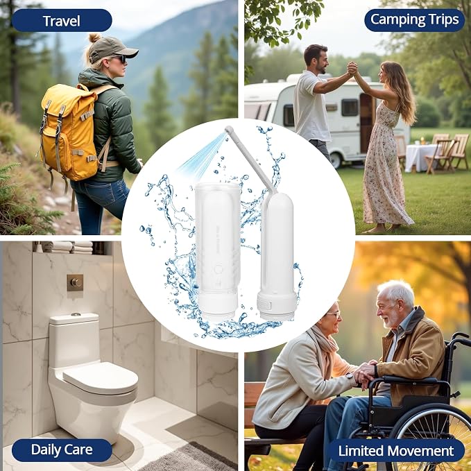 Portable Bidet for Travel - 320ml Rechargeable Handheld Travel Bidet - Image 6