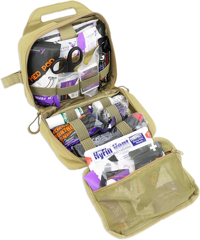 Lightning X Rip-Away Officer's Patrol Tactical Gunshot & Trauma IFAK Kit by LightningXProducts