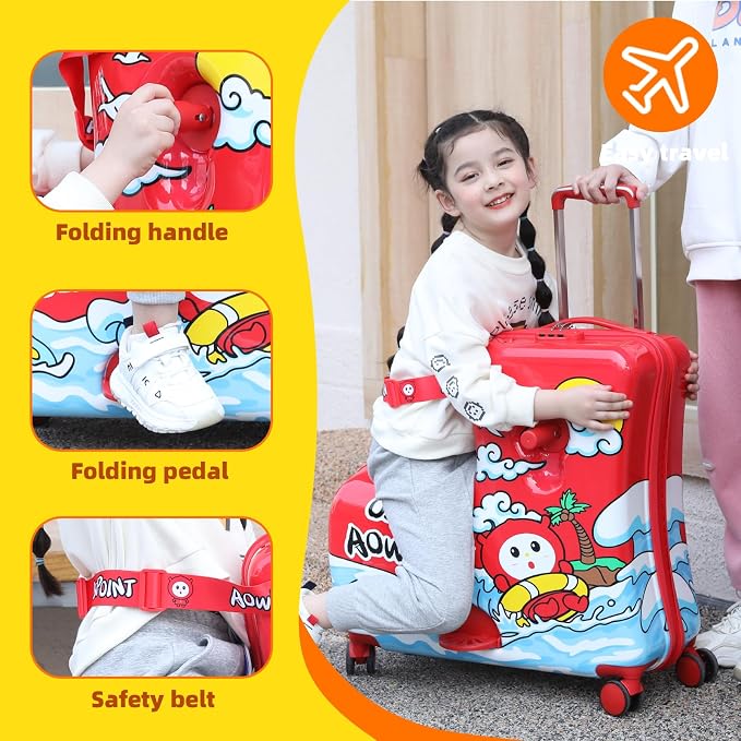 Kids' Lightweight Ride on Luggage - Image 2