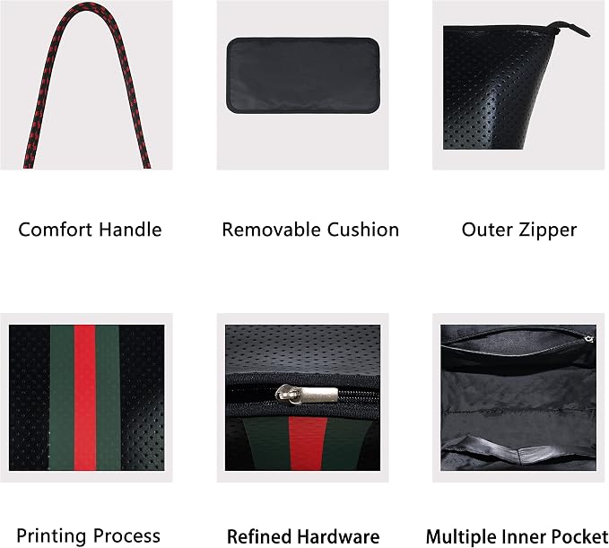 QOGiR Neoprene Multipurpose Beach Bag Tote - Image 6