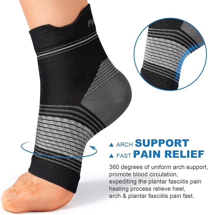 Plantar Fasciitis Sock for Men and Women, Compression Foot Sleeves - Image 2