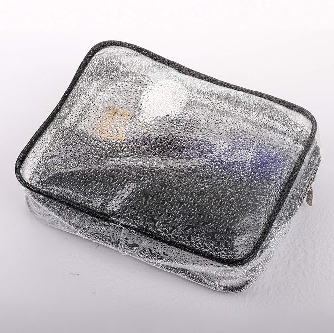 Hedume Set of 9 Clear Makeup Bags, TSA Approved Clear Toiletry Bag Set - Image 5