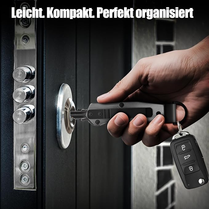 Key Organizer for Men Compact Key Holder Minimalist Key Case Metal Key Chain - Image 6