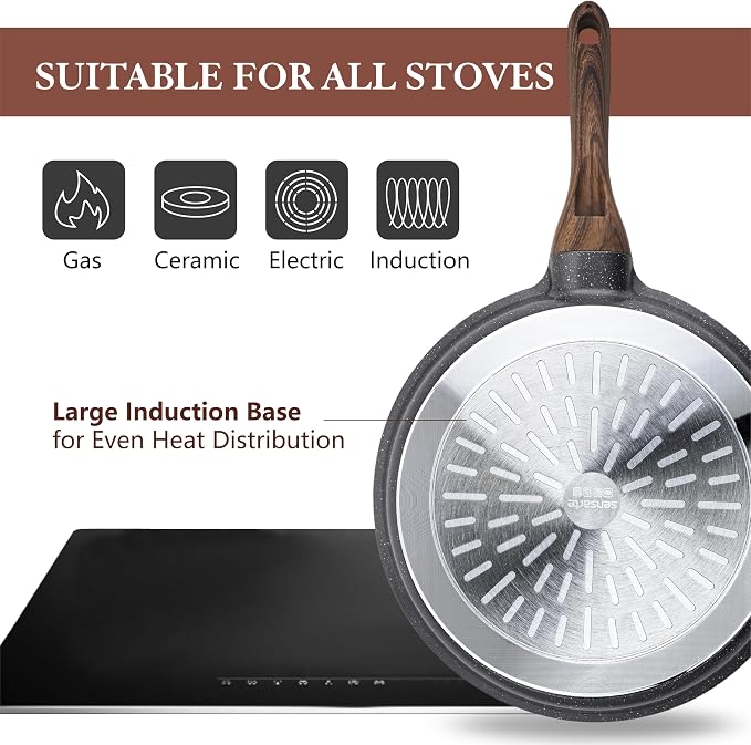 SENSARTE Nonstick Cookware Set 13-Piece, Non Stick Pots and Pans Set - Image 9