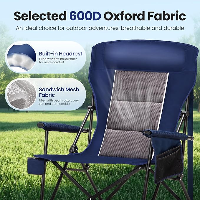 HIGH POINT SPORTS Oversized Camping Chairs - Image 5