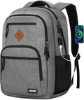 Grey Backpacks for Men, Backpack for School, School Backpack for Boys Teens by Unknown