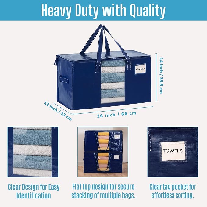 VENO 10 Pack Moving Bags, Comforter and Blanket Storage Bags - Image 5