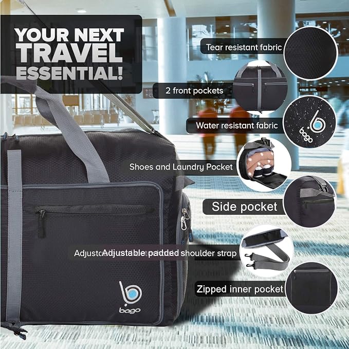 Bago Large Foldable Duffel Bags - Image 3