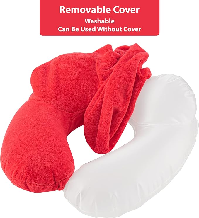 Inflatable Travel Neck Pillow: Extra-Soft, Cushion. - Image 6