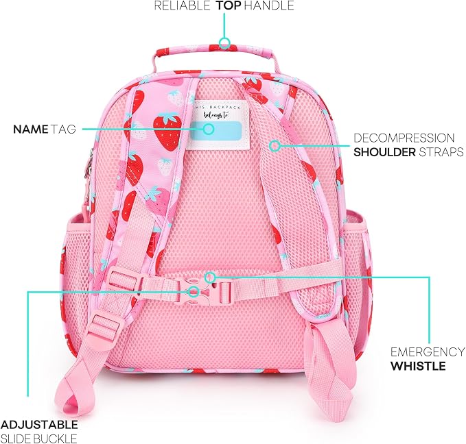 mibasies Toddler Backpack for Girls 2-4: Cute Kids Backpacks for Girls - Image 3