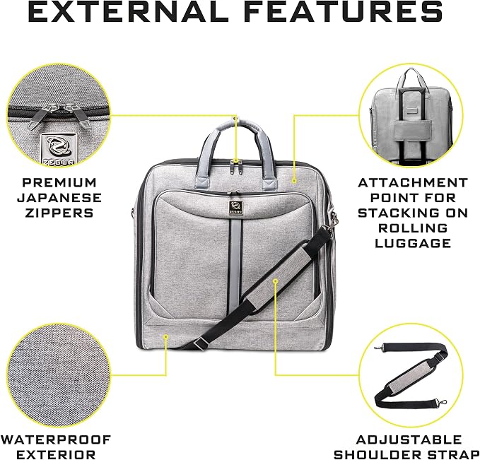 Premium Suit Garment Bag Carry On - Image 6