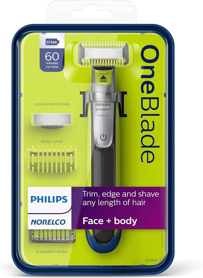 Philips Norelco OneBlade Face + Body Hybrid Electric Trimmer and Shaver - Image 12