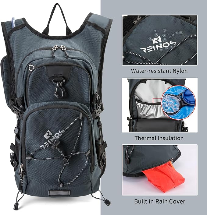 Hydration Backpack Pack with 2L Water Bladder 18L Hiking Backpack Women Men - Image 3