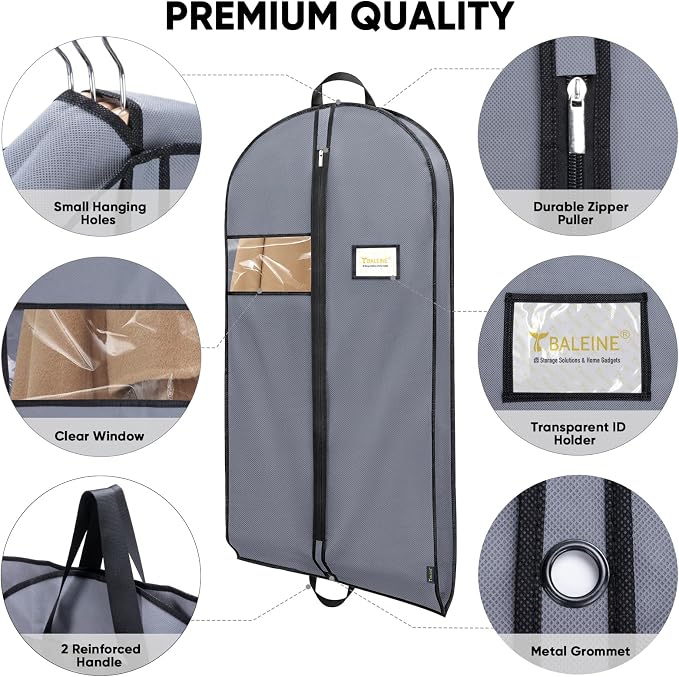 BALEINE 1PK Heavy Duty Garment Bag - Image 5