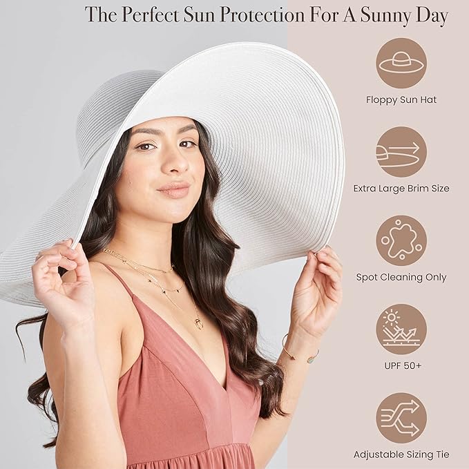 San Diego Hat Company Women's Ultrabraid X-Large Brim Hat, Adjustable Sun Hat - Image 7