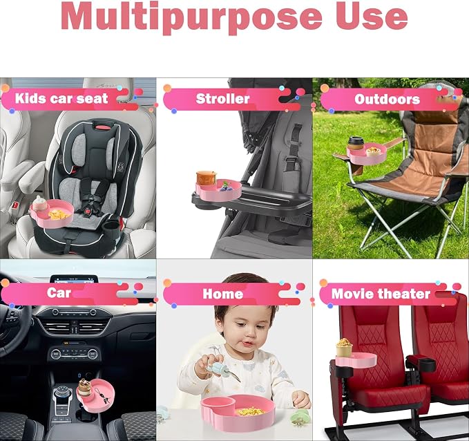 Kids Car Seat Tray, Travel Tray - Image 3
